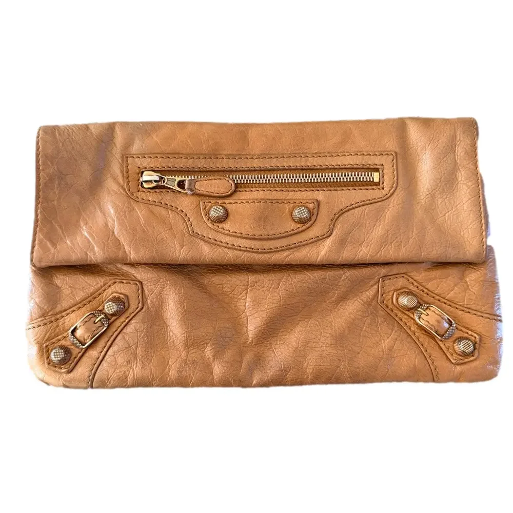 Balenciaga Brown Clutch - Picture 1 of 11